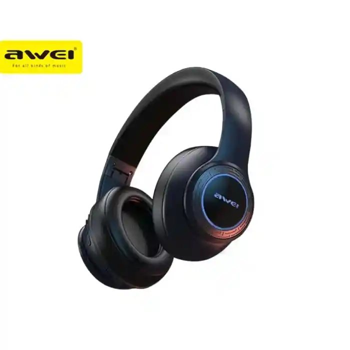 Awei A300BL Wireless Headset Strong Bass Stereo Foldable LED Breathing Lighting With Built-in Microphone